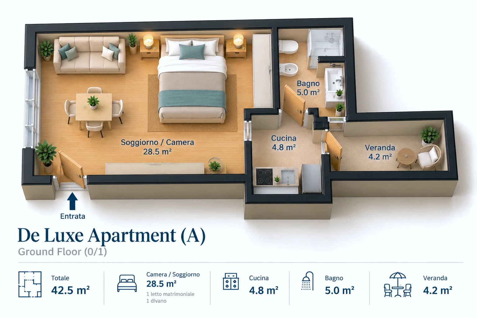Rzut Apartament De Luxe — Palau Sardynia